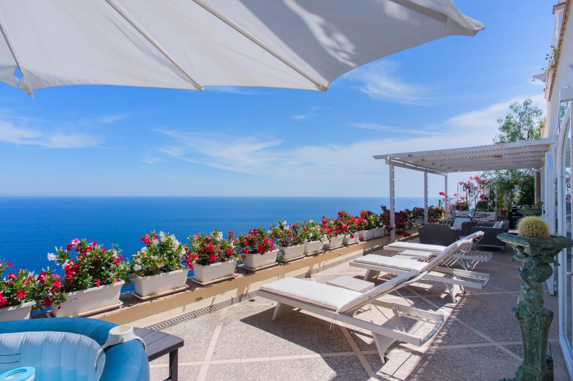 Villa Cristina -No Steps-Amalfi Coast Views -Hot Tube Praiano Εξωτερικό φωτογραφία