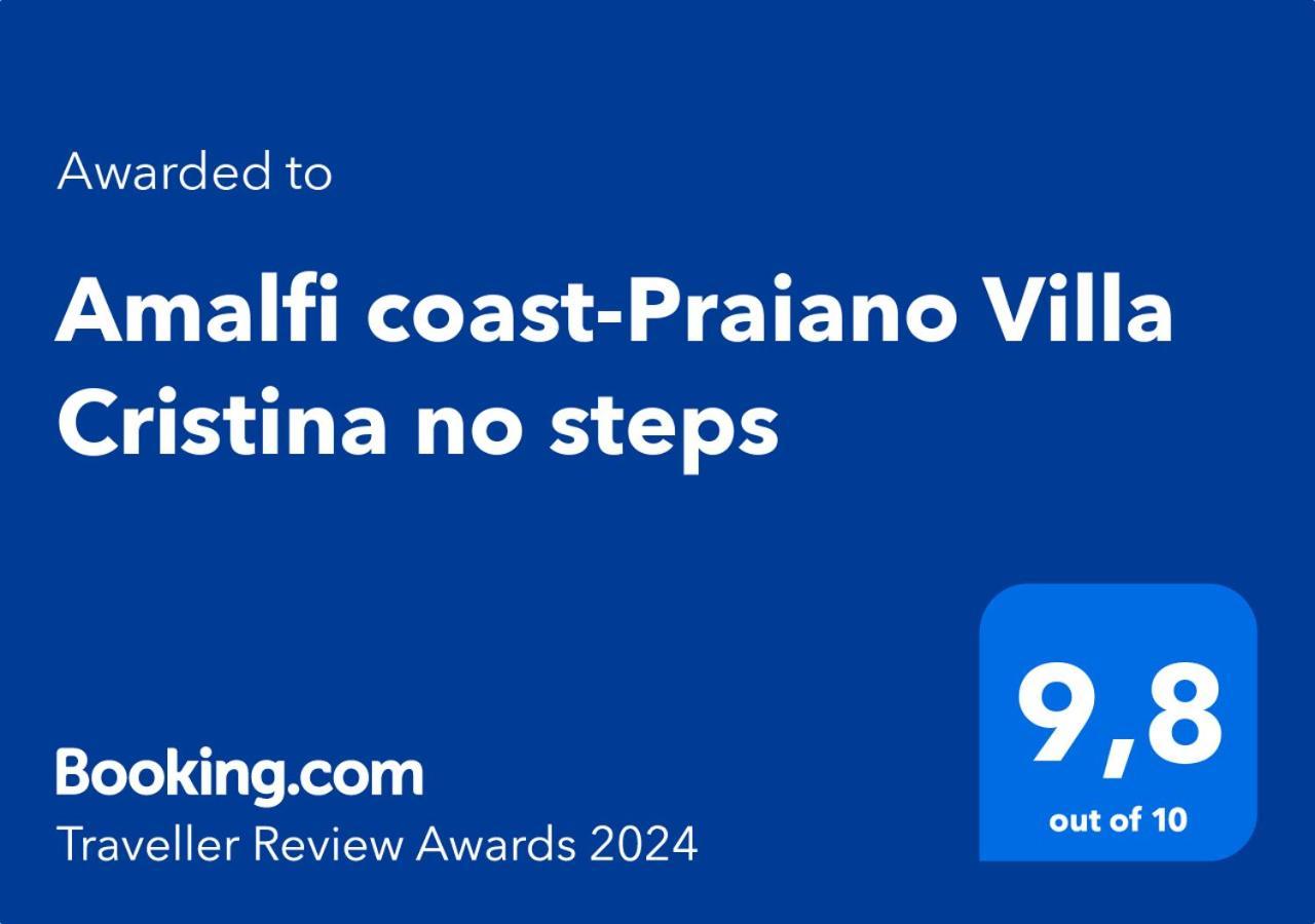 Villa Cristina -No Steps-Amalfi Coast Views -Hot Tube Praiano Εξωτερικό φωτογραφία